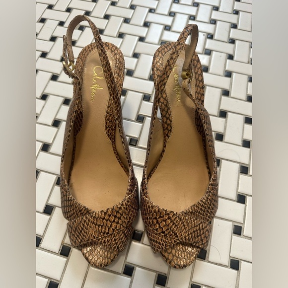 Brown Slingback Heels - Picture 1 of 8